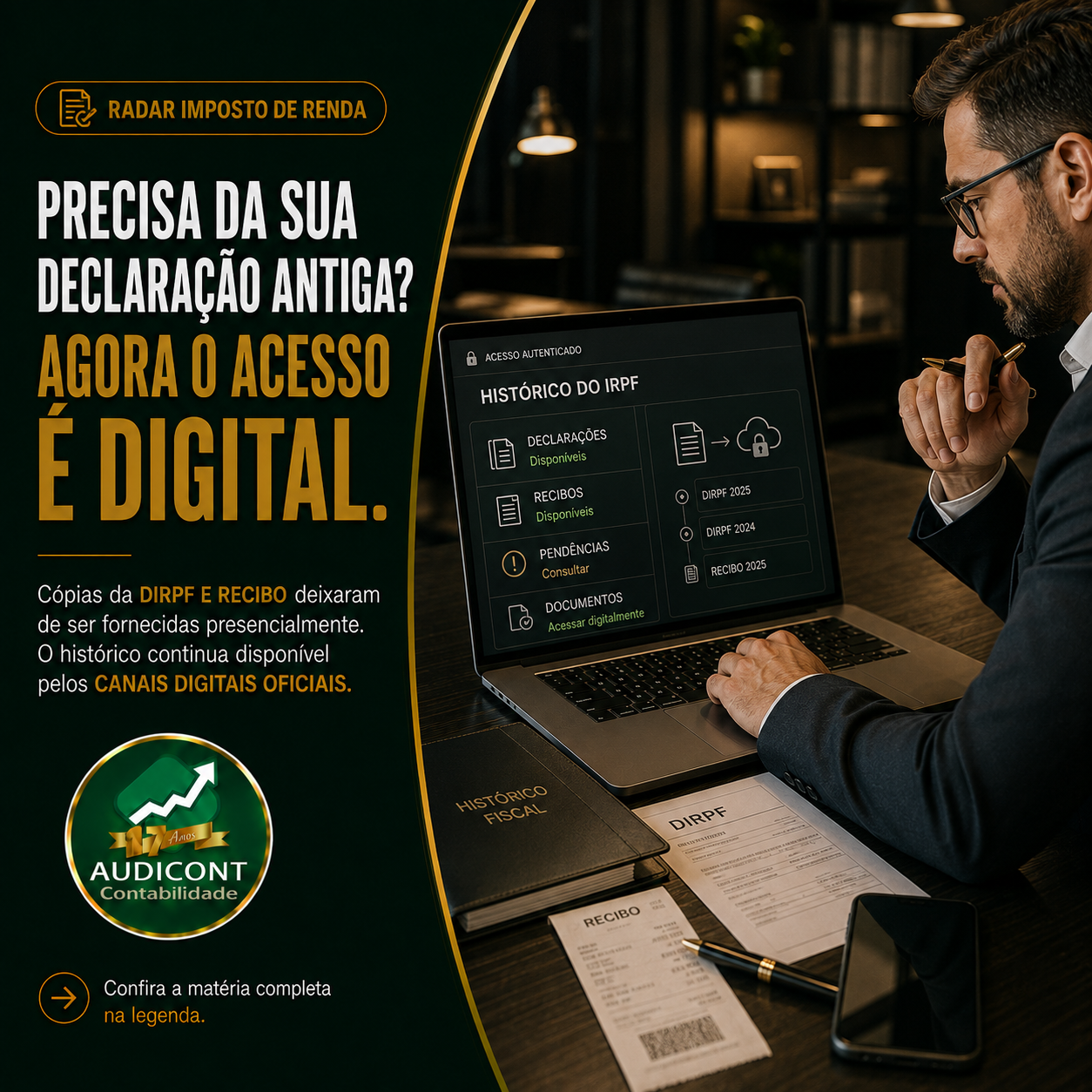📄 Receita muda acesso à declaração do Imposto de Renda: veja como recuperar a DIRPF e o recibo