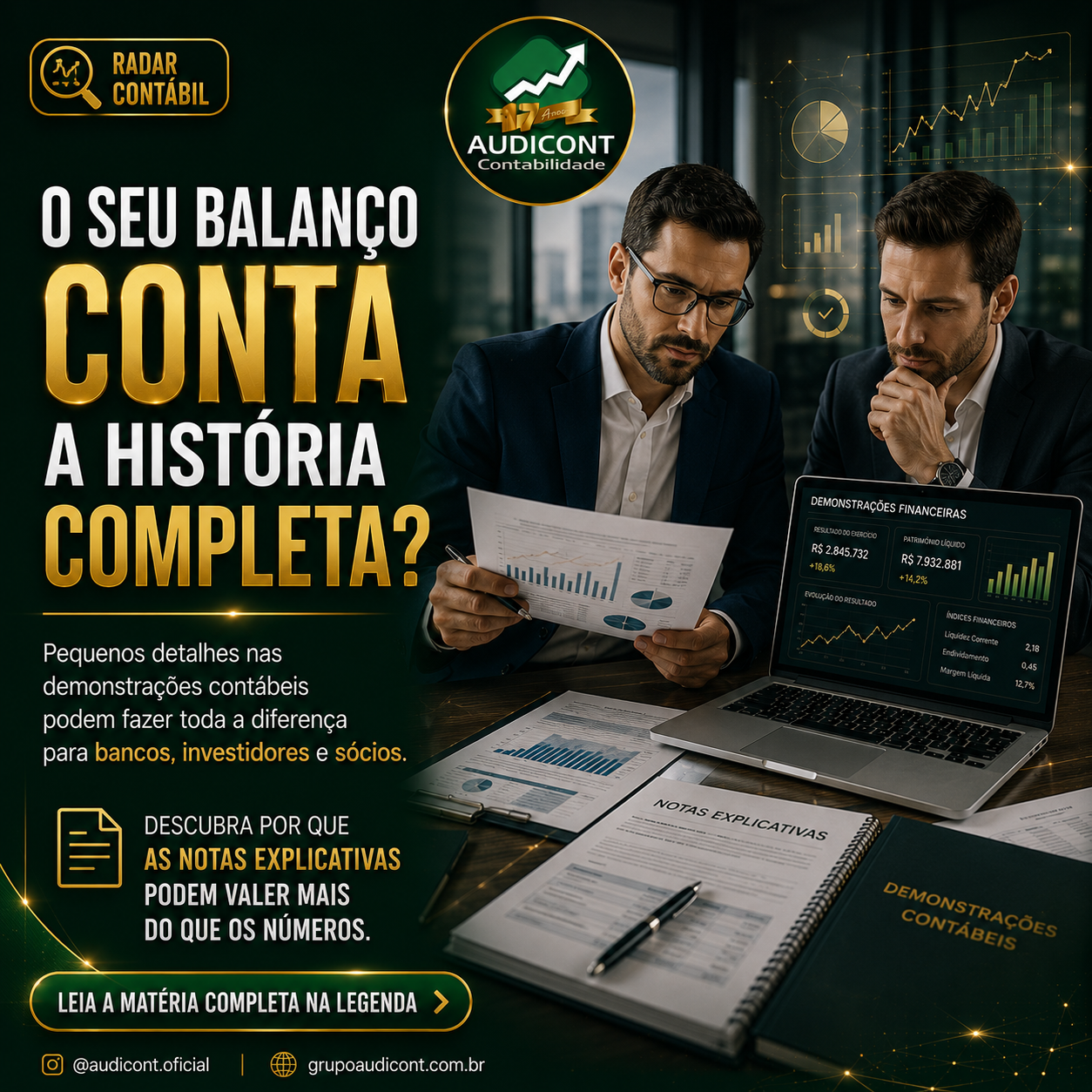 📊 Notas explicativas bem elaboradas fortalecem a transparência e a credibilidade da empresa