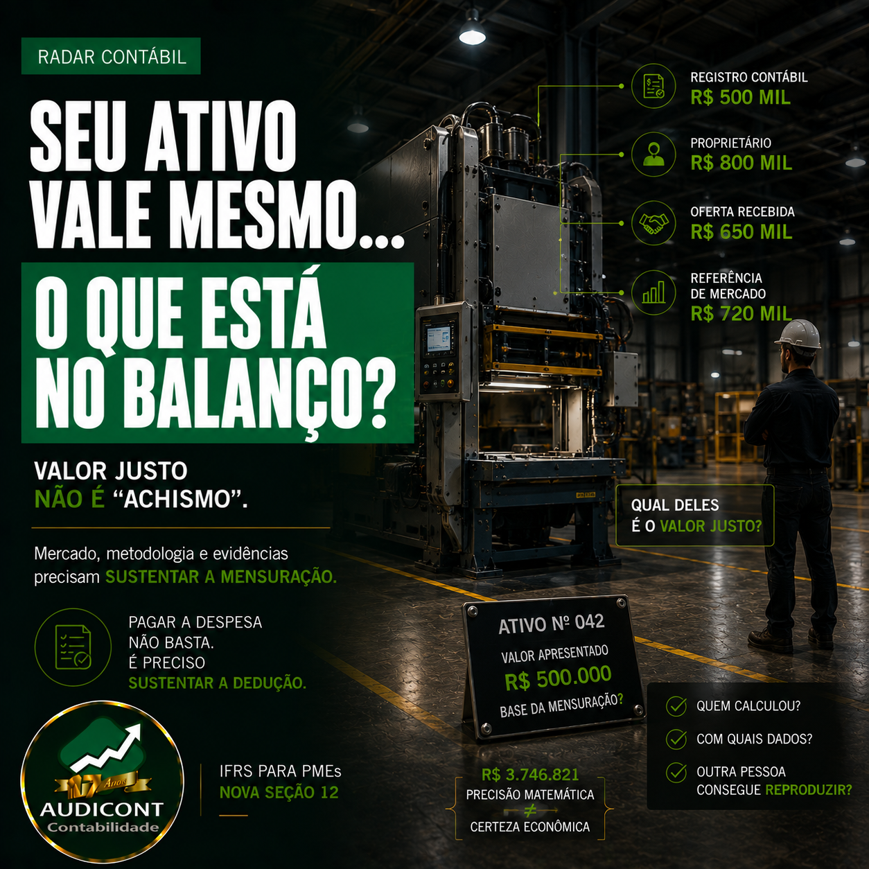 Valor justo na IFRS para PMEs: como calcular e quando utilizar