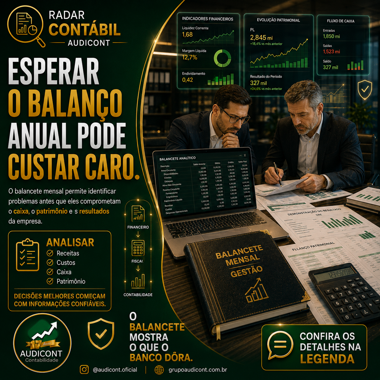 📊 Esperar o balanço anual pode custar caro: como o balancete mensal antecipa problemas na empresa