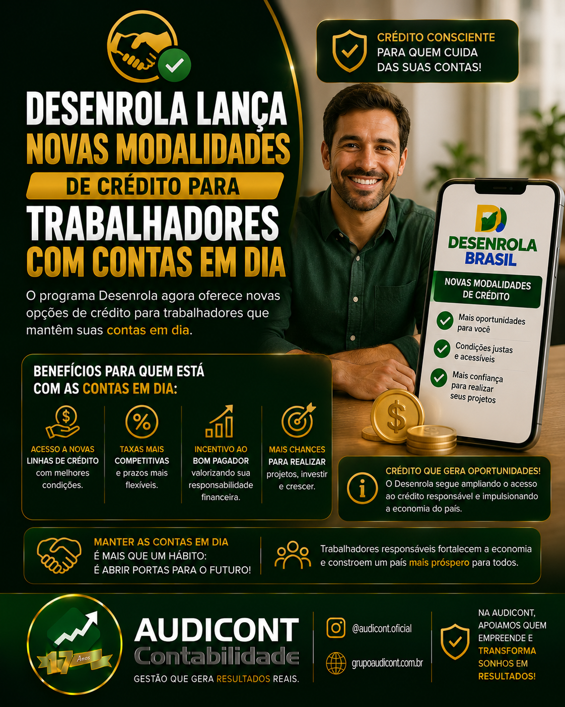 💳📈 Desenrola lança novas modalidades de crédito para trabalhadores com contas em dia