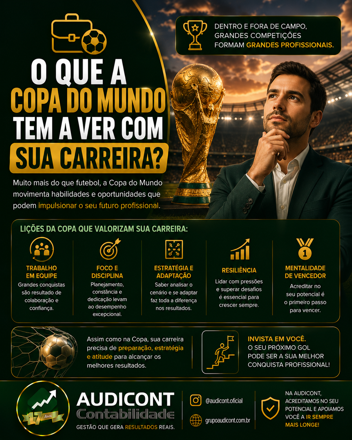 ⚽🏆 O que a Copa do Mundo tem a ver com a sua carreira?