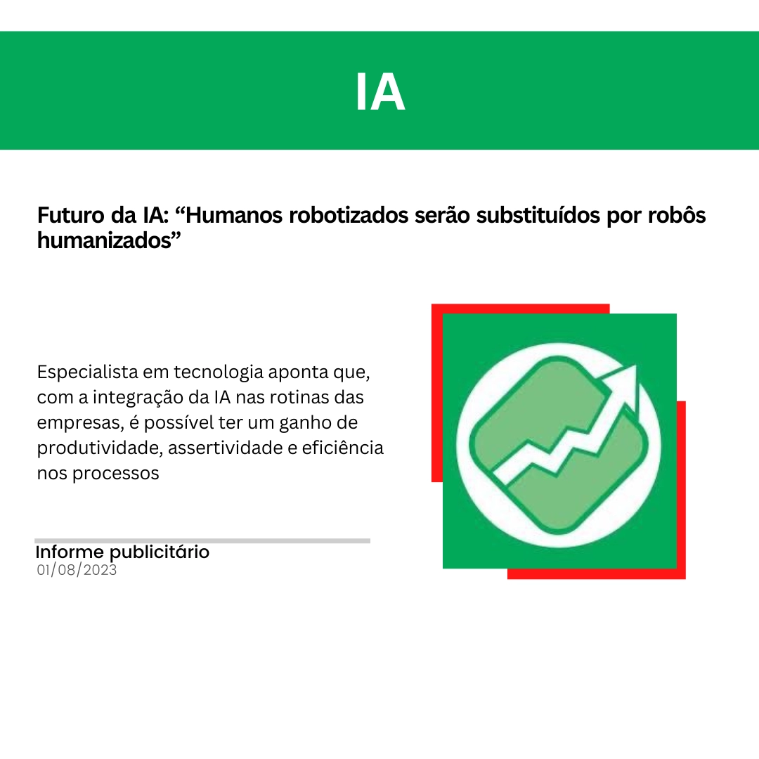 Futuro da IA: “Humanos robotizados serão substituídos por robôs humanizados”