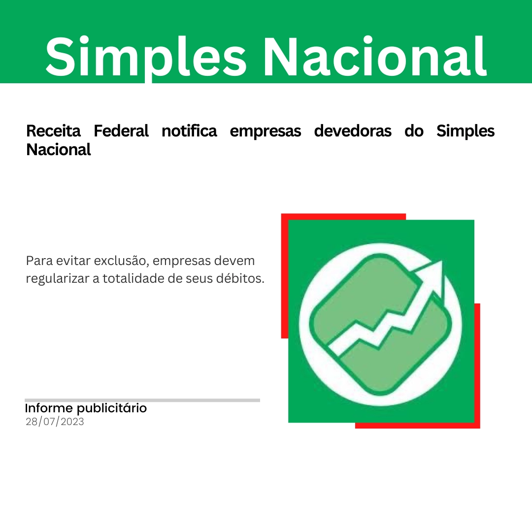 Receita Federal notifica empresas devedoras do Simples Nacional