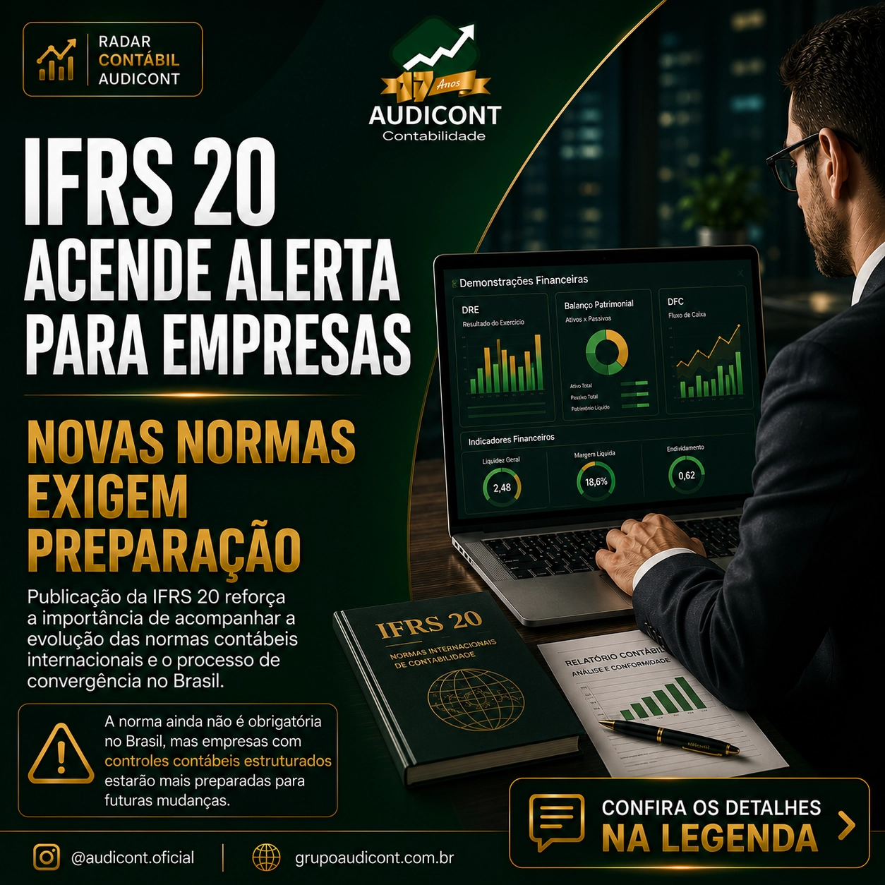 📊 Publicação da IFRS 20 reforça a importância de acompanhar a evolução das normas contábeis