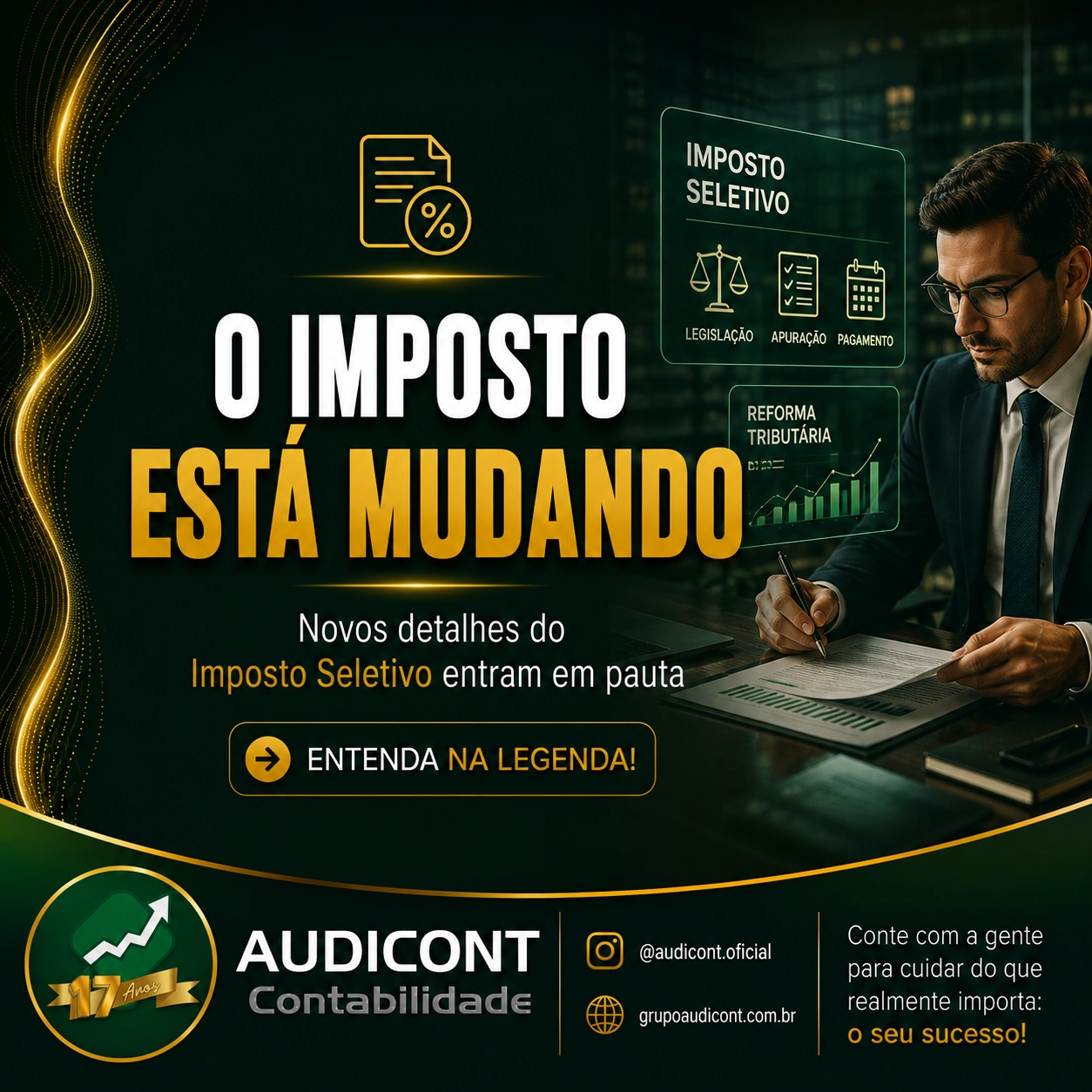 ⚖️ O IMPOSTO ESTÁ MUDANDO